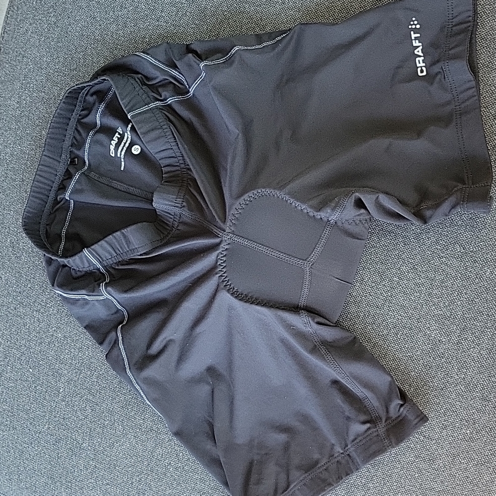 Craft padded bike shorts, size S, like new!